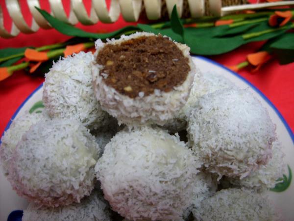 Recette Boules aux amandes et chocolat blanc